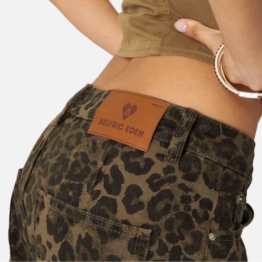 Aelfric Eden Camo Leopard Print Jeans